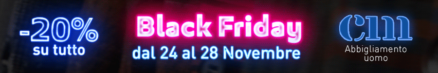 Black Friday dal 24 al 28 Novembre da Centro Moda Napoli
