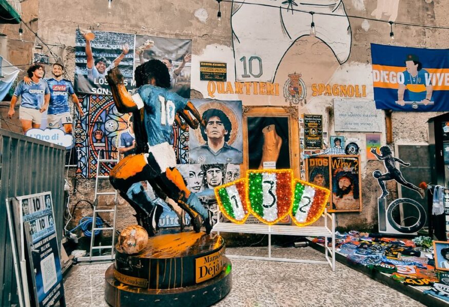 Largo Maradona, una nuova statua per il Pibe de Oro ai Quartieri Spagnoli