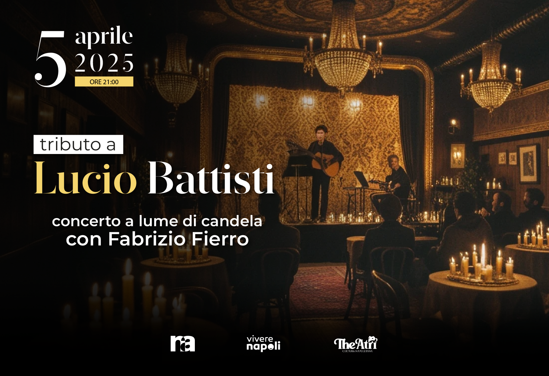 Tributo a Battisti a lume di candela con Fabrizio Fierro